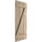 Ekena Millwork Rustic Three Board Spaced Board-n-Batten Riverwood Faux Wood Shutters w/Z-Board, 17 1/2W x 38H, PR SHUBSZ17X38RWPR - alternate 11